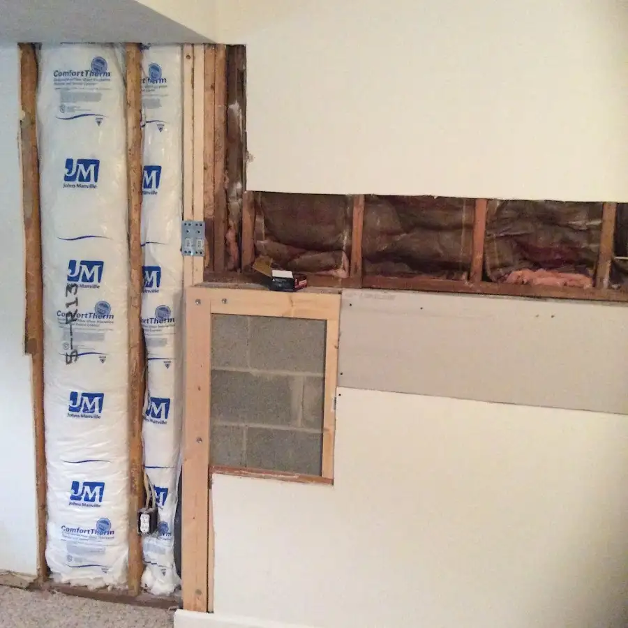 Wall insulation replacement during Contents Cleaning & Restoration in Terrell Hills